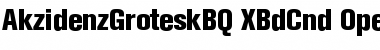 Download Akzidenz-Grotesk BQ Extra Bold Condensed Font