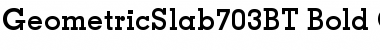 Download Geometric Slabserif 703 Bold Font
