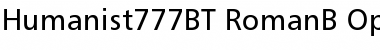 Download Humanist 777 Regular Font
