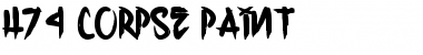 Download H74 Corpse Paint Font Download H74 Corpse Paint Font