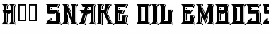 Download H74 Snake Oil Font Download H74 Snake Oil Font