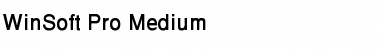 Download WinSoft Pro Font