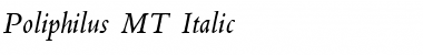 Download Poliphilus Ital Regular Font