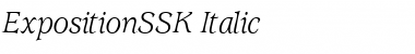 Download ExpositionSSK Italic Font